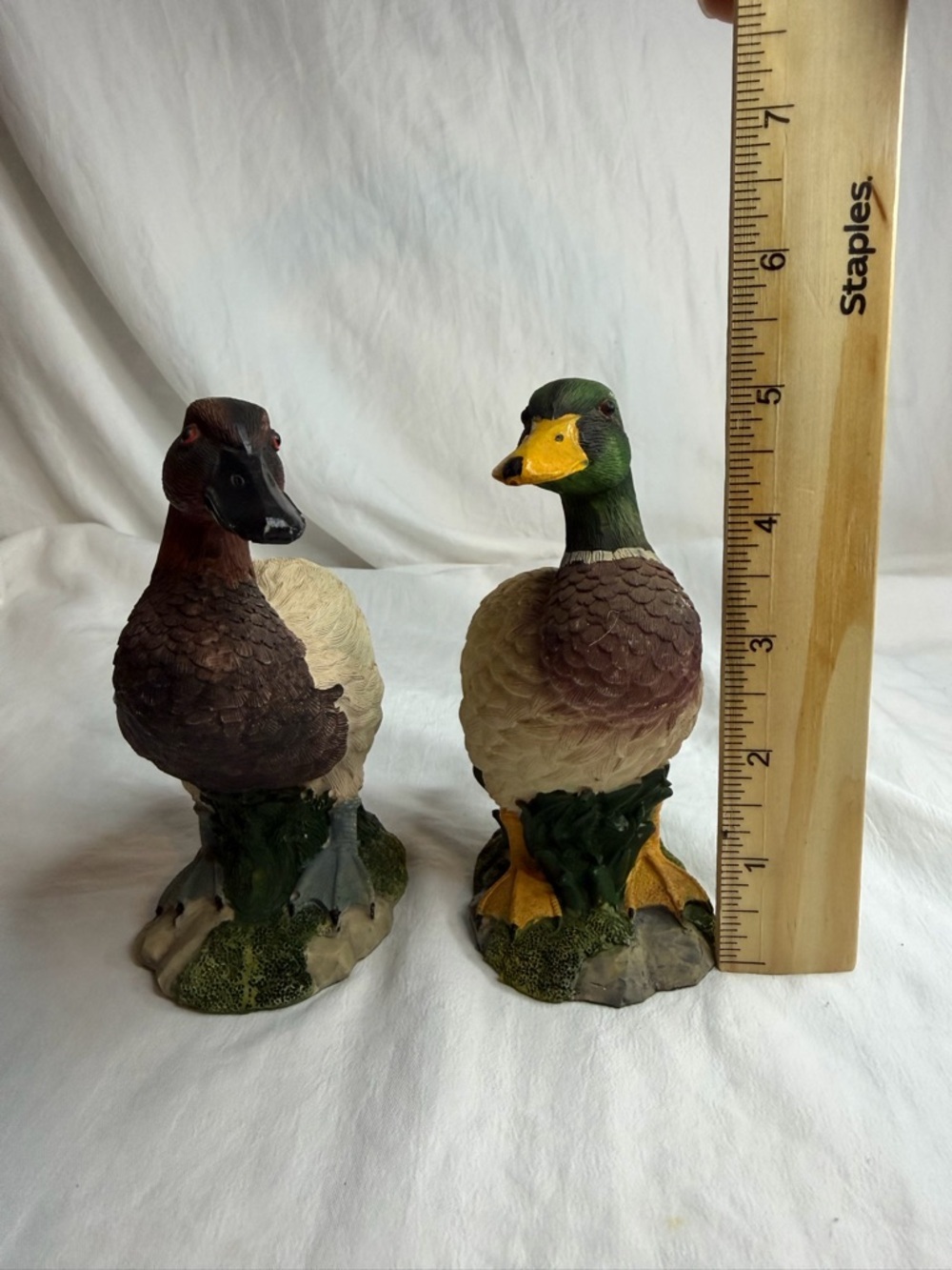 Yardworks Originals Decorative Duck Figurines - Mallard & Canvasback - Set of 2 - Picture 9 of 16